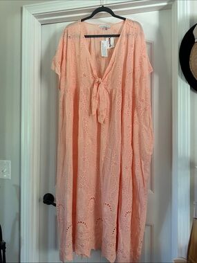 NWT Young Fabulous and Broke Eyelet Kaftan Size Large